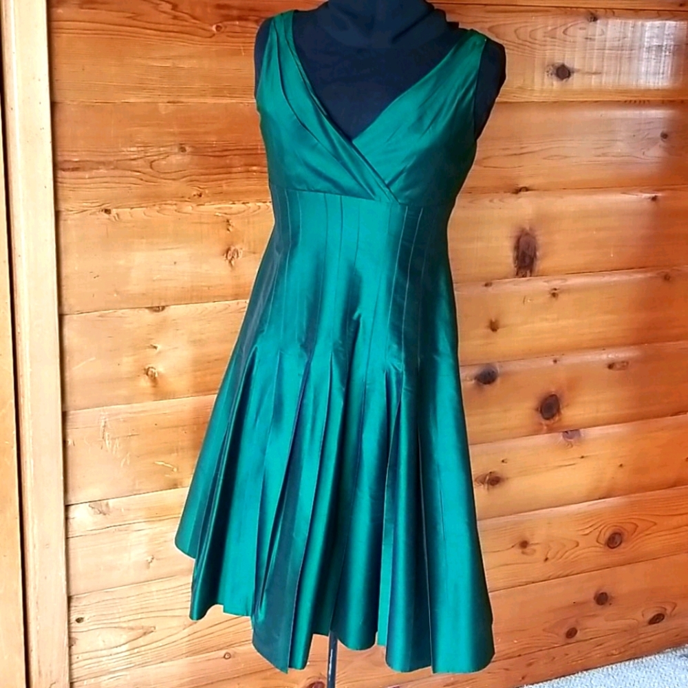 Dupioni silk cocktail dress